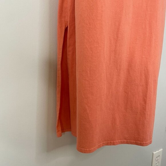 WEARABLE ART Womens Dress MAXI BEACHY 2 PC Jacket Sleeveless Vintage L Orange - Picture 9 of 14